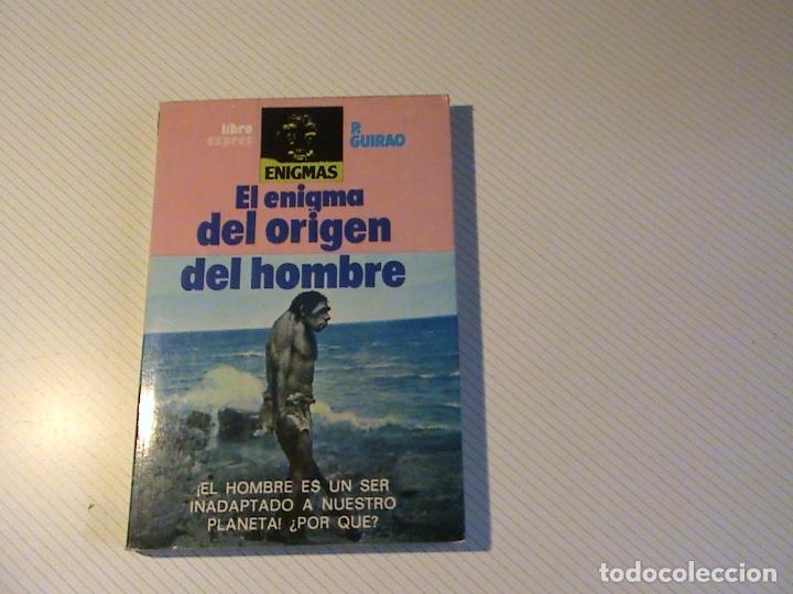 Libros de segunda mano: El enigma del origen del hombre (P. Guirao) - Foto 1