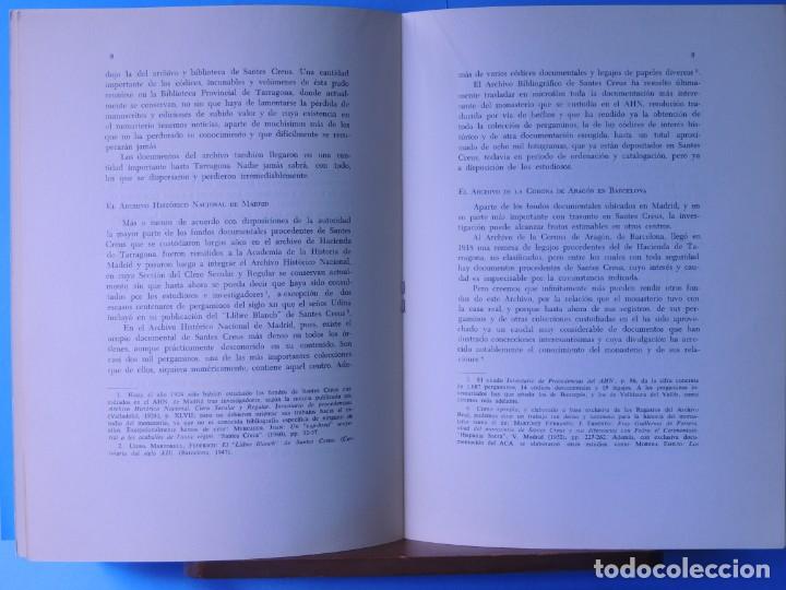 Libros de segunda mano: FUENTES DOCUMENTALES DE SANTES CREUS .-E. FORT COGUL - Foto 4
