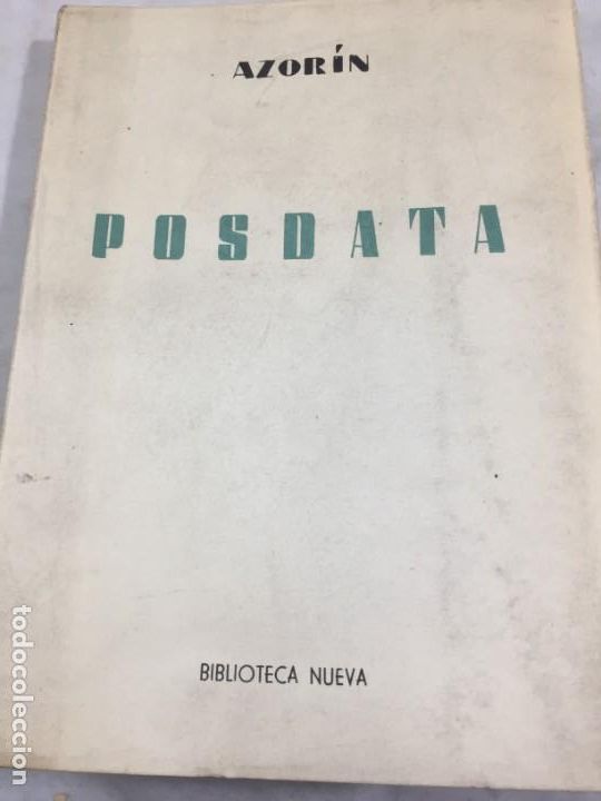 Libros de segunda mano: AZOR&Iacute;N POSDATA ED BIBLIOTECA NUEVA 1959 1&ordf; EDICI&Oacute;N - Foto 1