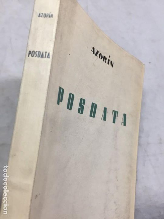 Libros de segunda mano: AZOR&Iacute;N POSDATA ED BIBLIOTECA NUEVA 1959 1&ordf; EDICI&Oacute;N - Foto 2