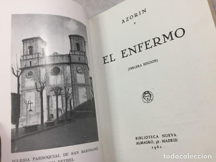 Libros de segunda mano: AZOR&Iacute;N EL ENFERMO ED BIBLIOTECA NUEVA 1961 3&ordf; EDICI&Oacute;N - Foto 3