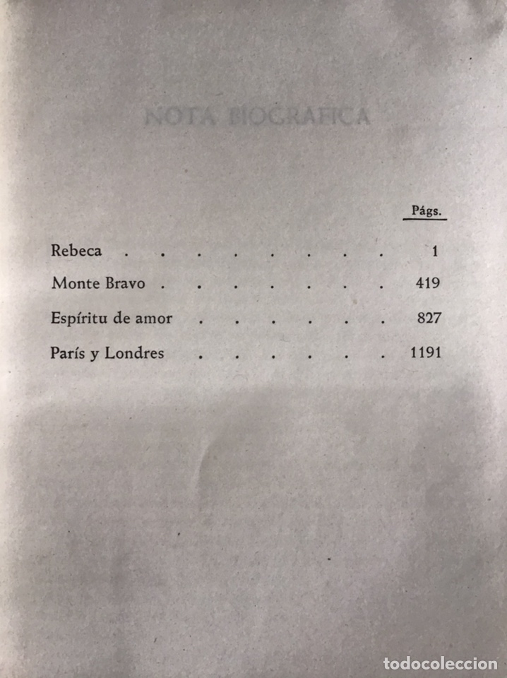 Libros de segunda mano: OBRAS DE D. DU MAURIER / MAESTROS DE HOY / EDICIONES LA NAVE - Foto 8