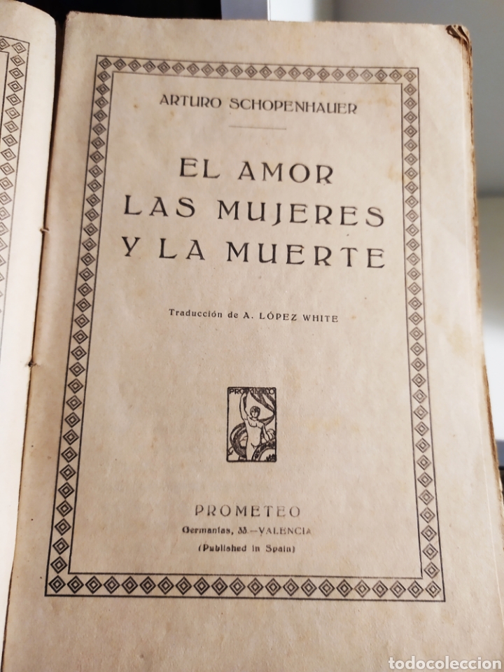 Libros de segunda mano: Schopenhauer, el amor las mujeres y la muerte (1939). - Foto 2