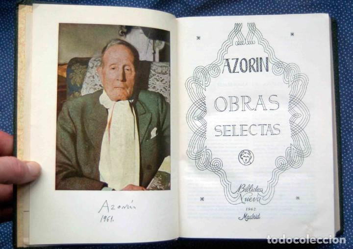 Libros de segunda mano: OBRAS SELECTAS DE AZORIN / SEMBLANZA DE AZOR&Iacute;N - Foto 1