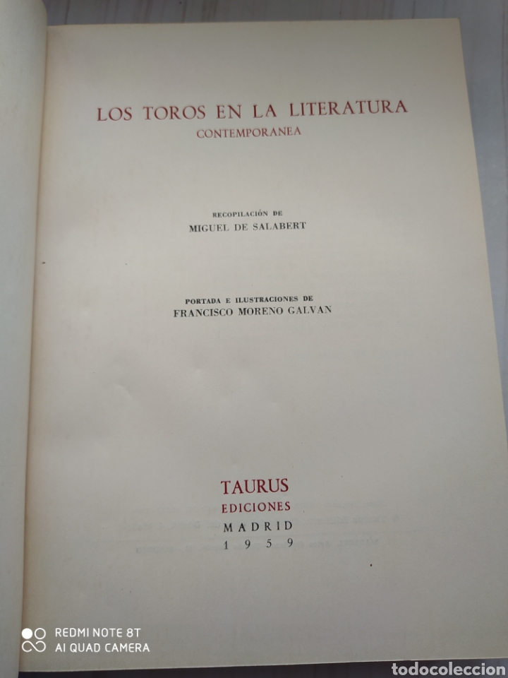 Libros de segunda mano: LOS TOROS EN LA LITERATURA - Foto 2