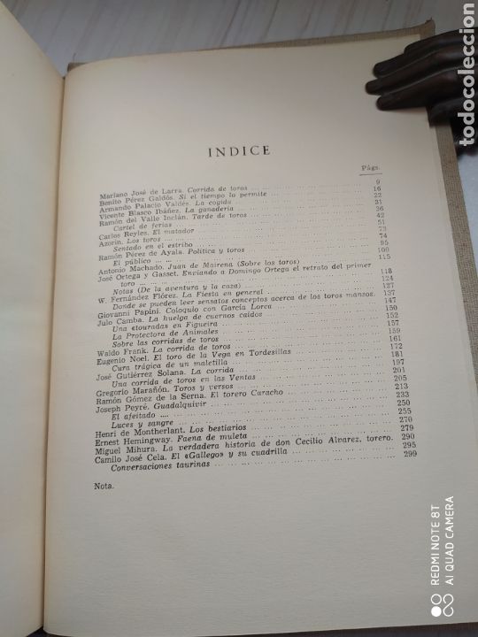 Libros de segunda mano: LOS TOROS EN LA LITERATURA - Foto 7