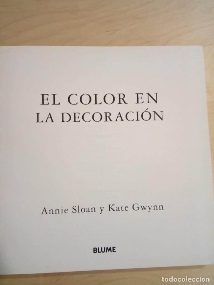 Libros de segunda mano: EL COLOR EN LA DECORACI&Oacute;N. EDITORIAL BLUME - Foto 6