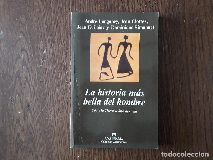 Libros de segunda mano: libro usado, La historia m&aacute;s bella del hombre, editorial Anagrama. - Foto 1