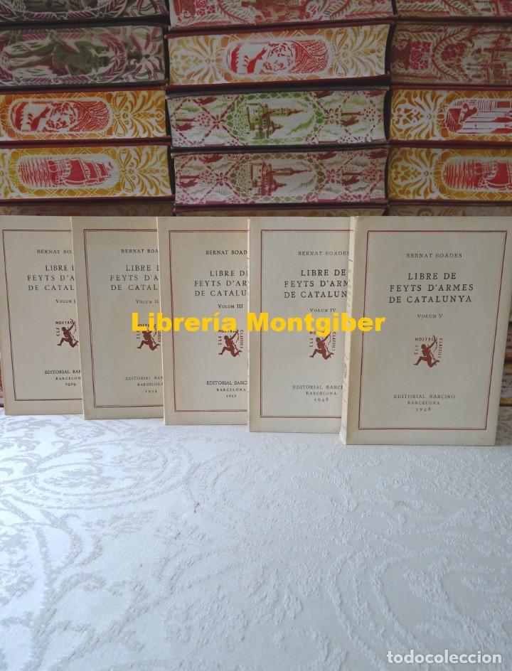 Libros de segunda mano: LIBRE DE FEYTS DARMES DE CATALUNYA .  5 Volums . Autor :  Boades, Bernat - Foto 1