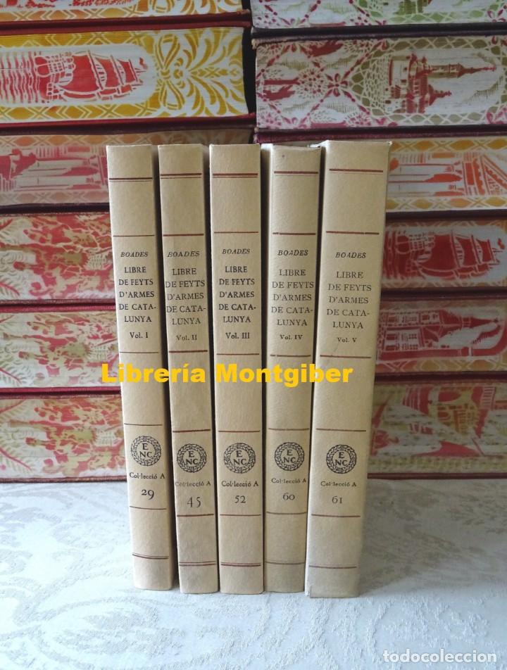 Libros de segunda mano: LIBRE DE FEYTS DARMES DE CATALUNYA .  5 Volums . Autor :  Boades, Bernat - Foto 2