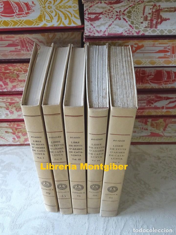 Libros de segunda mano: LIBRE DE FEYTS DARMES DE CATALUNYA .  5 Volums . Autor :  Boades, Bernat - Foto 3