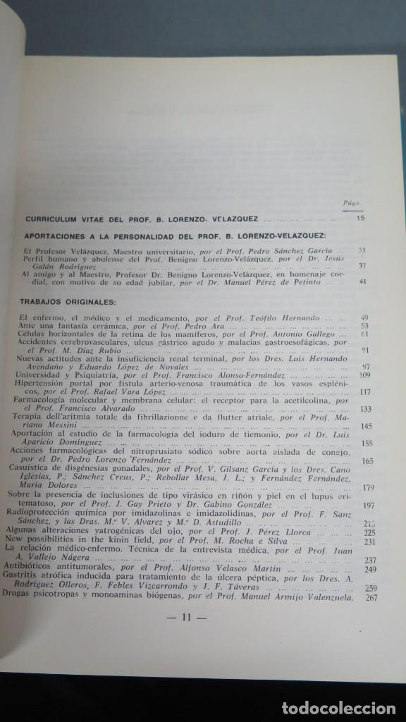 Libros de segunda mano: HOMENAJE AL PROFESOR LORENZO VELAZQUEZ - Foto 2