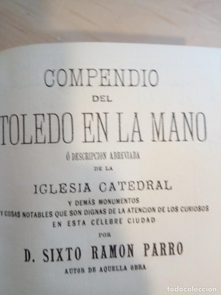 Libros de segunda mano: COMPENDIO DEL TOLEDO EN LA MANO 1867 - Foto 3