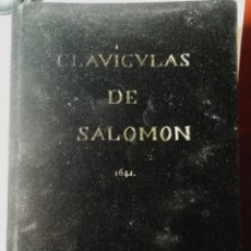 Livres d'occasion: CLAVÍCULAS DE SALOMÓN-. Lote 200846377