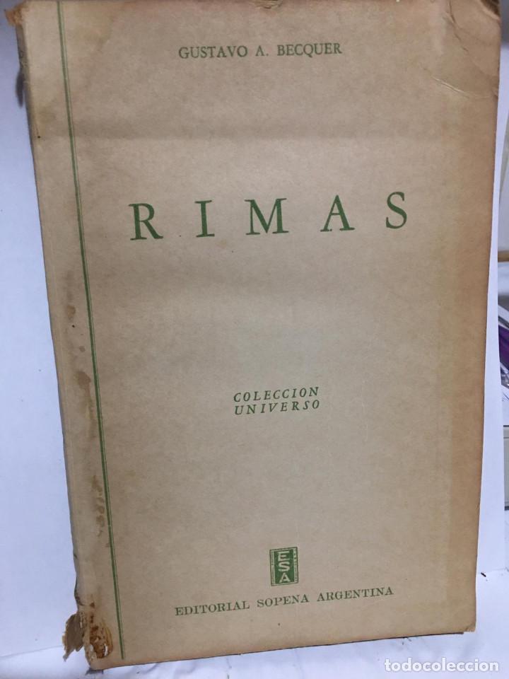 Libros de segunda mano: RIMAS   -- GUSTAVO  BECQUER - Foto 2