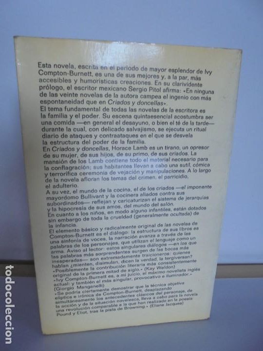 Libros de segunda mano: CRIADOS Y DONCELLAS. IVY COMPTON BURNETT. EDITORIAL ANAGRAMA. 1984 - Foto 14