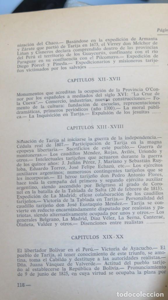 Libros de segunda mano: TARIJA BOSQUEJO HISTORICO. TOMAS O&acute;CONNOR D&acute;ARLACH - Foto 4