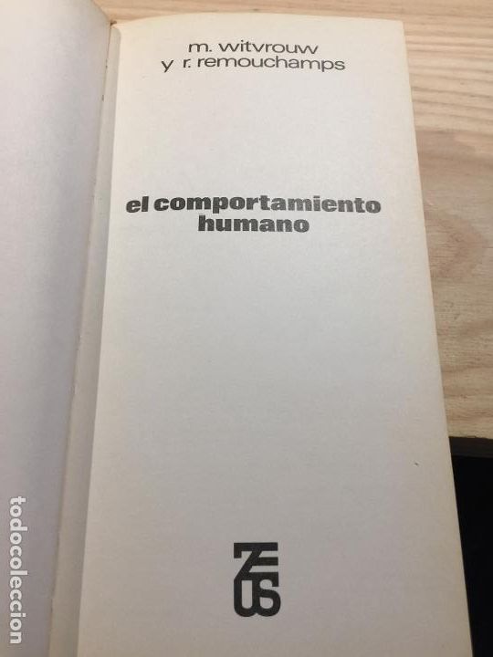 Libros de segunda mano: El comportamiento humano. - M. Witvrouw y R. Remouchamps. - Foto 4