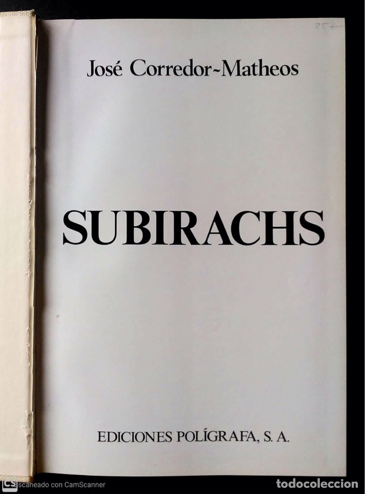 Libros de segunda mano: Subirachs. Jos&eacute; Corredor-Matheos. Ediciones Pol&iacute;grafa. 1975. - Foto 4