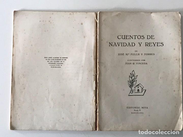 Libros de segunda mano: Jos&eacute; M&ordf; Folch y Torres. Cuentos Navidad y Reyes. - Foto 5