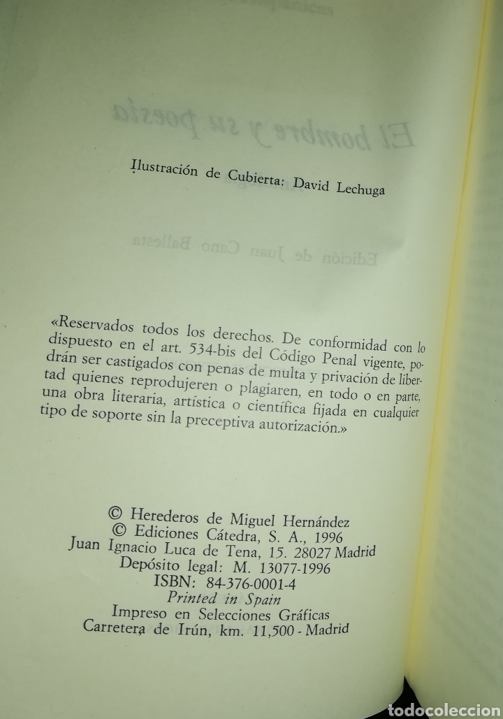 Libros de segunda mano: MIGUEL HERN&Aacute;NDEZ - EL HOMBRE Y SU POES&Iacute;A - Foto 3