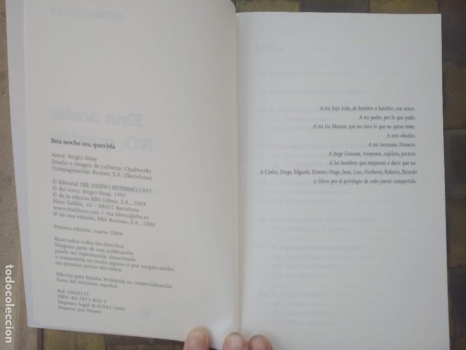Libros de segunda mano: Esta noche no querida. de Segio Siany - Foto 2
