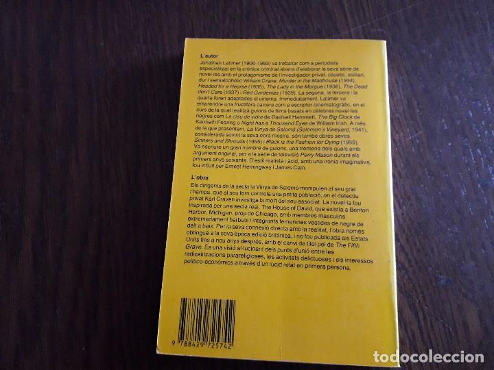 Libros de segunda mano: libro usado, La vinya de Salom&oacute;, Jonathan Latimer. Edicions 62 - Foto 2