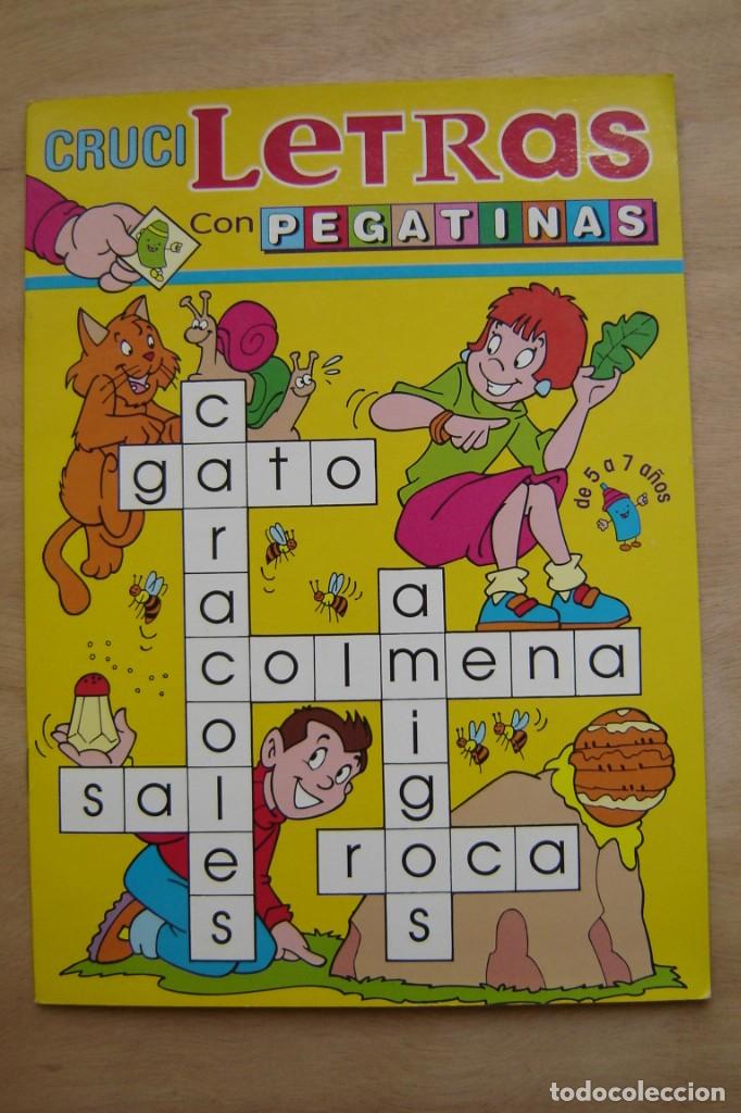 Libros de segunda mano: Cruci Letras con Pegatinas - (De 5 a 7 a&ntilde;os)