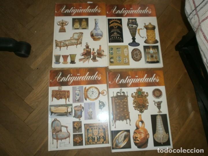 Libros de segunda mano: Antig&uuml;edades Ediciones orbis 1998 fichas 4 tomos encuadernados medida 29.5X22 cm. sin paginar