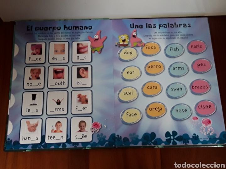 Libros de segunda mano: LIBRO APRENDE INGLES CON BOB ESPONJA. ACTIVIDADES Y JUEGOS PARA APRENDER. EVEREST - Foto 3