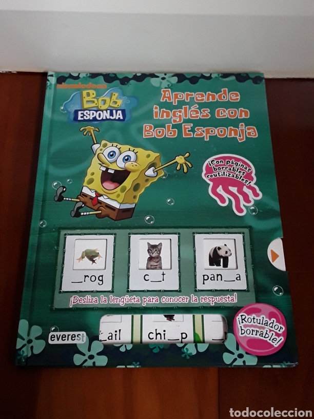 Libros de segunda mano: LIBRO APRENDE INGLES CON BOB ESPONJA. ACTIVIDADES Y JUEGOS PARA APRENDER. EVEREST - Foto 1