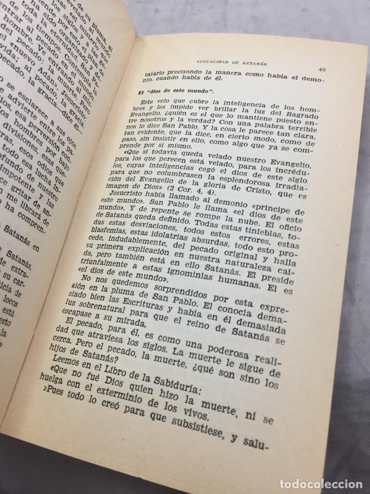 Libros de segunda mano: Actualidad de Satan&aacute;s, L. Cristiani. Ediciones Stvdivm 1957. - Foto 5
