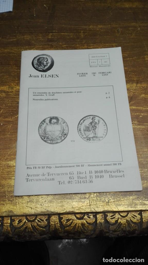 Libros de segunda mano: Subasta numism&aacute;tica Jean elsen 1985 n&uacute;mero 76 - Foto 1