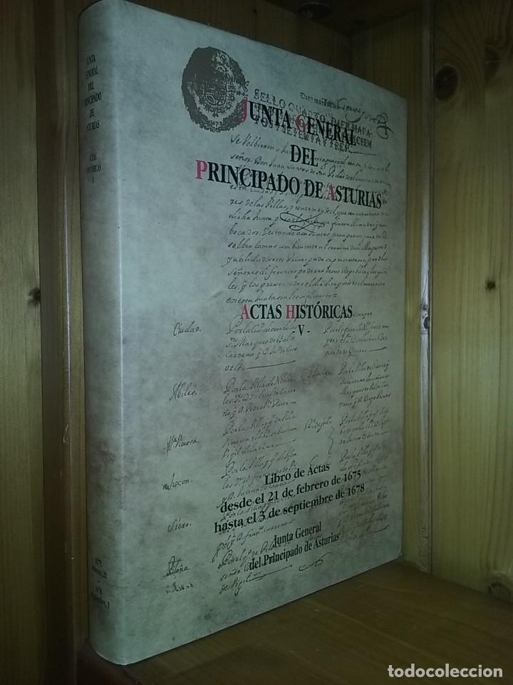 Libri di seconda mano: JUNTA GENERAL DEL PRINCIPADO DE ASTURIAS, ACTAS HISTORICAS V, LIBRO DE ACTAS 1675 1678, TAPA DURA