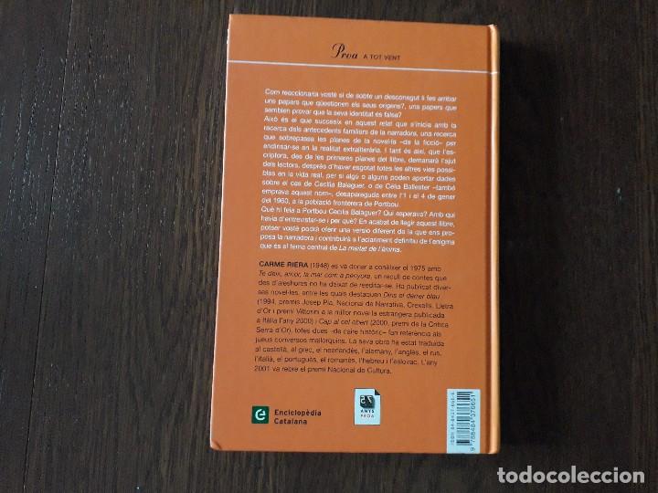 Libros de segunda mano: libro usado, La metitat de lanima, Carme Riera. Proa a tot vent. - Foto 2