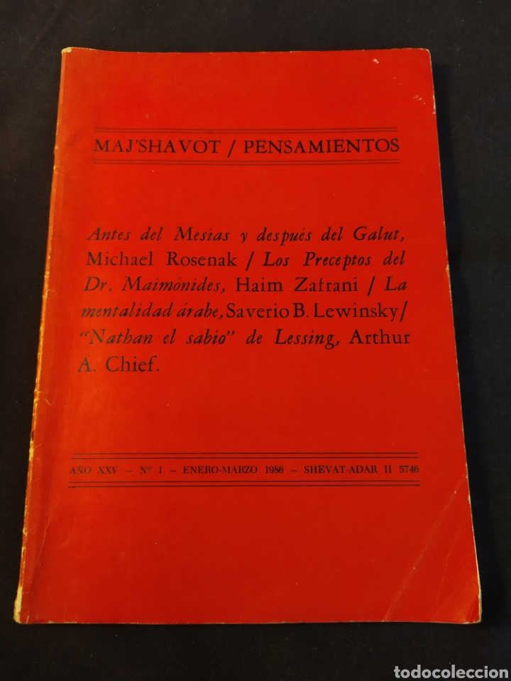 Libros de segunda mano: Majshavot. Pensamientos - Foto 1