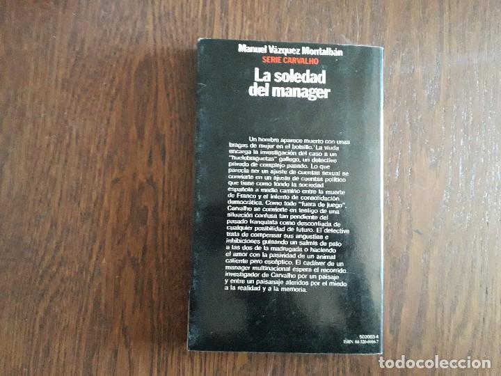 Libros de segunda mano: libro usado, La soledad del manager, Manuel Vazquez Montalb&aacute;n. Planeta. - Foto 2