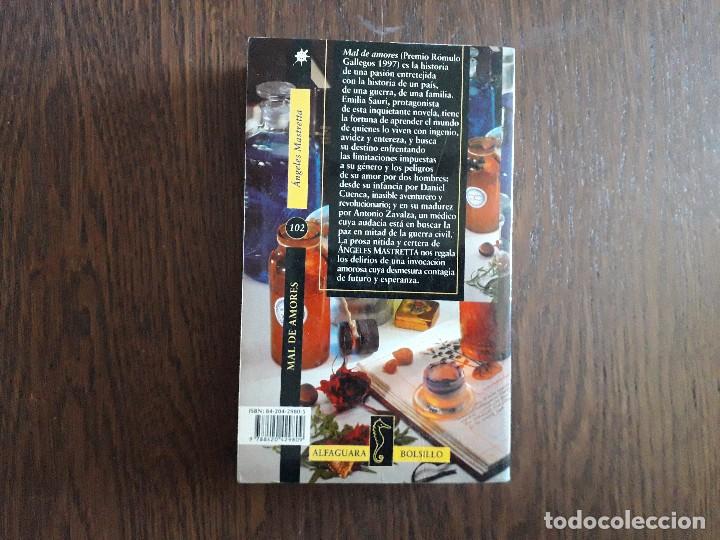 Libros de segunda mano: libro usado, Mal de amores, Angeles Mastretta. Alfagurara - Foto 2