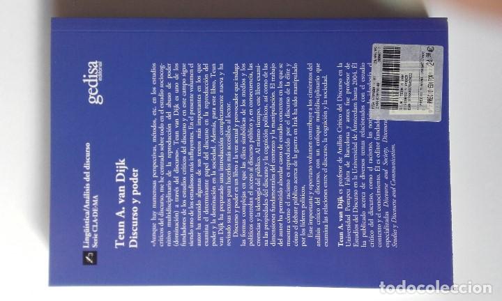 Libros de segunda mano: Discurso y poder. Teun A. van Dijk - Foto 2