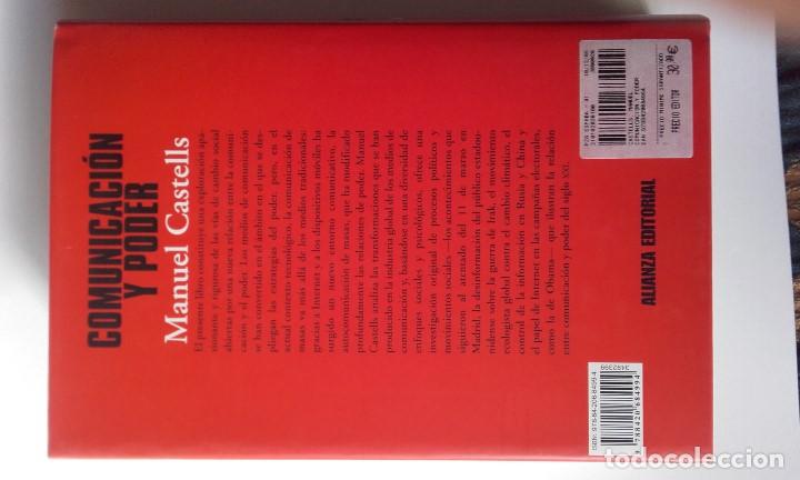 Libros de segunda mano: Comunicaci&oacute;n y poder. Manuel Castells - Foto 2