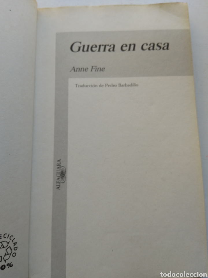 Libros de segunda mano: GUERRA EN CASA/ANNE FINE - Foto 2