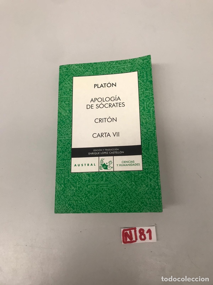 Libros de segunda mano: Plat&oacute;n Apolog&iacute;a De S&oacute;crates - Foto 1