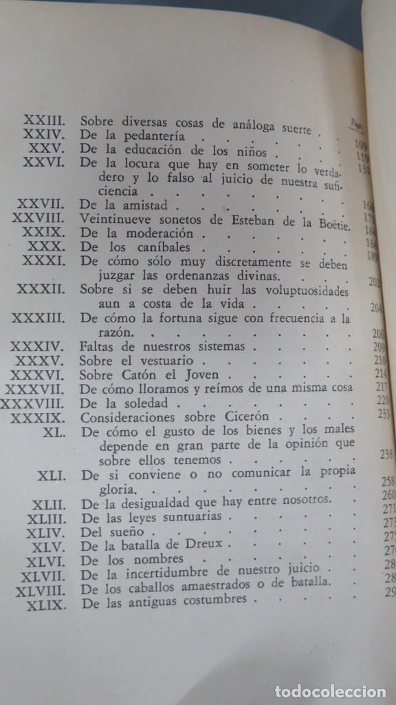Libros de segunda mano: ENSAYOS COMPLETOS. MONTAGINE. TOMO II - Foto 3