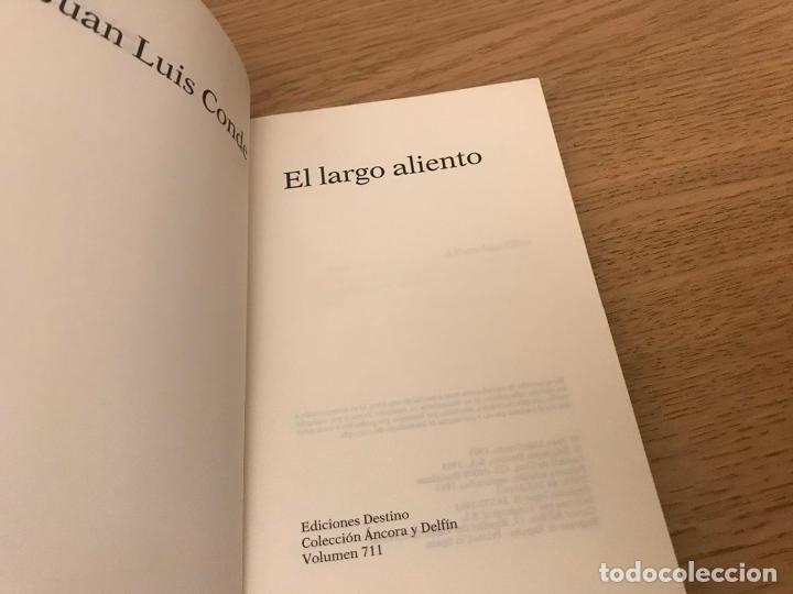 Libros de segunda mano: El largo aliento - Juan Luis Conde - Foto 2
