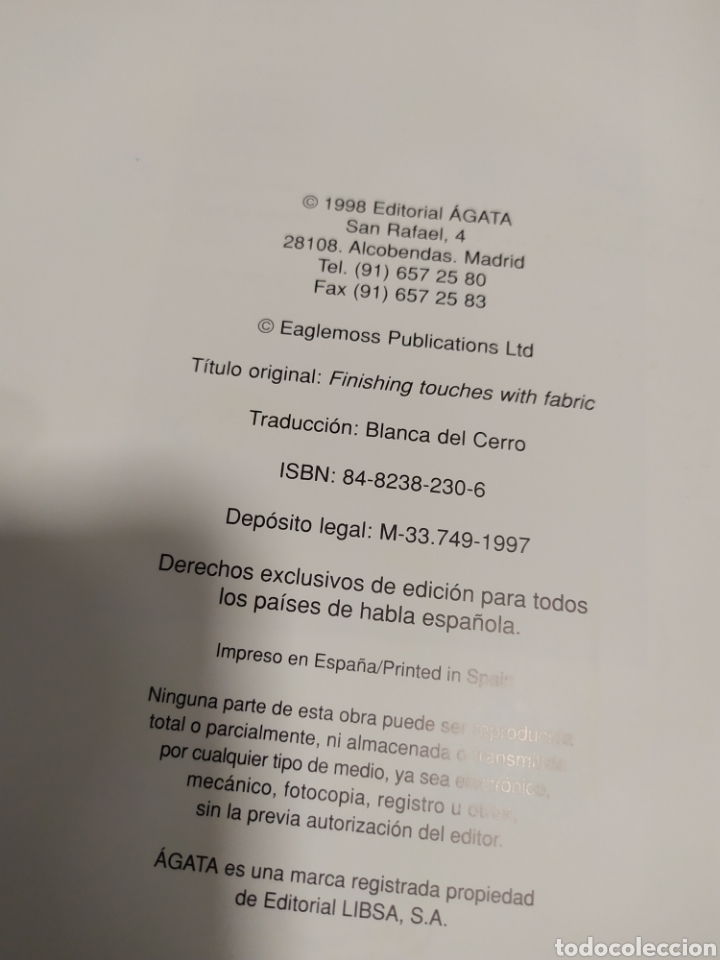 Libros de segunda mano: Telas y Complementos. Decoraci&oacute;n y dise&ntilde;o. &Aacute;gata 1998 - Foto 5