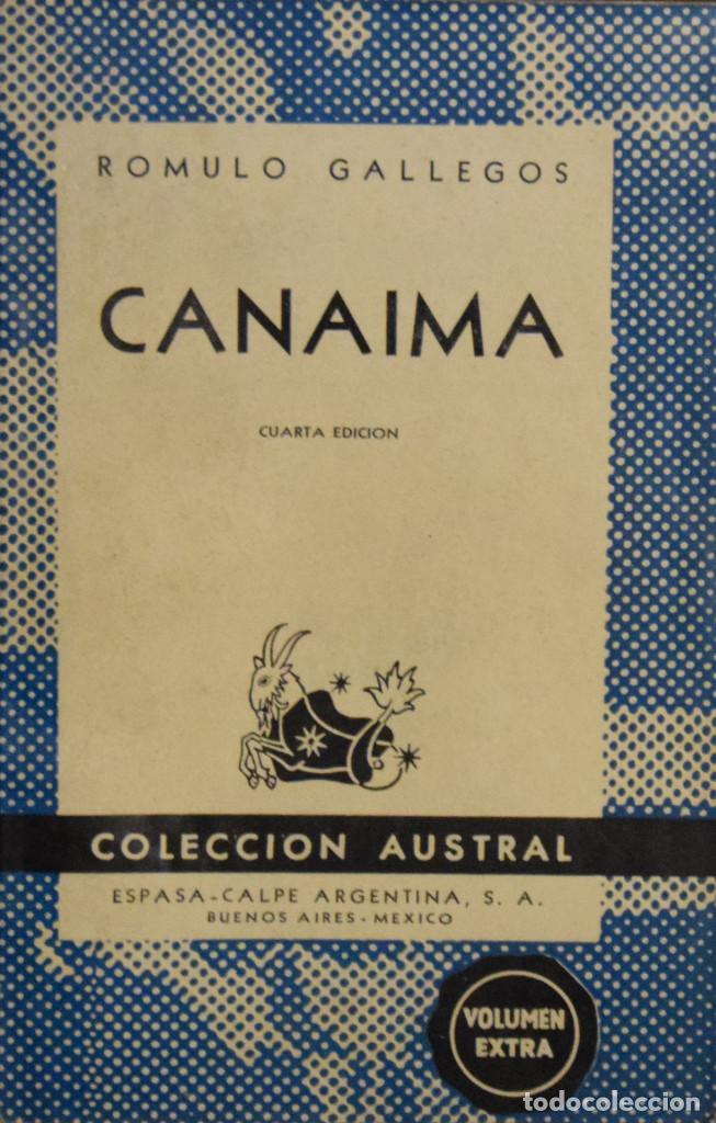 Libros de segunda mano: CANAIMA - R&oacute;mulo GALLEGOS - Foto 1