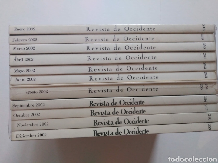 Libros de segunda mano: Revista de Occidente. Cuarta &eacute;poca. A&ntilde;o 2002 completo. N&ordm; 248 a 259. - Foto 1