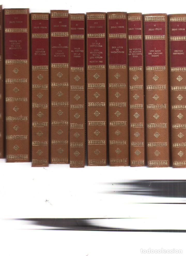 Libros de segunda mano: JULIO VERNE 20 OBRAS COMPLETAS EDICIONES NAUTA - Foto 2