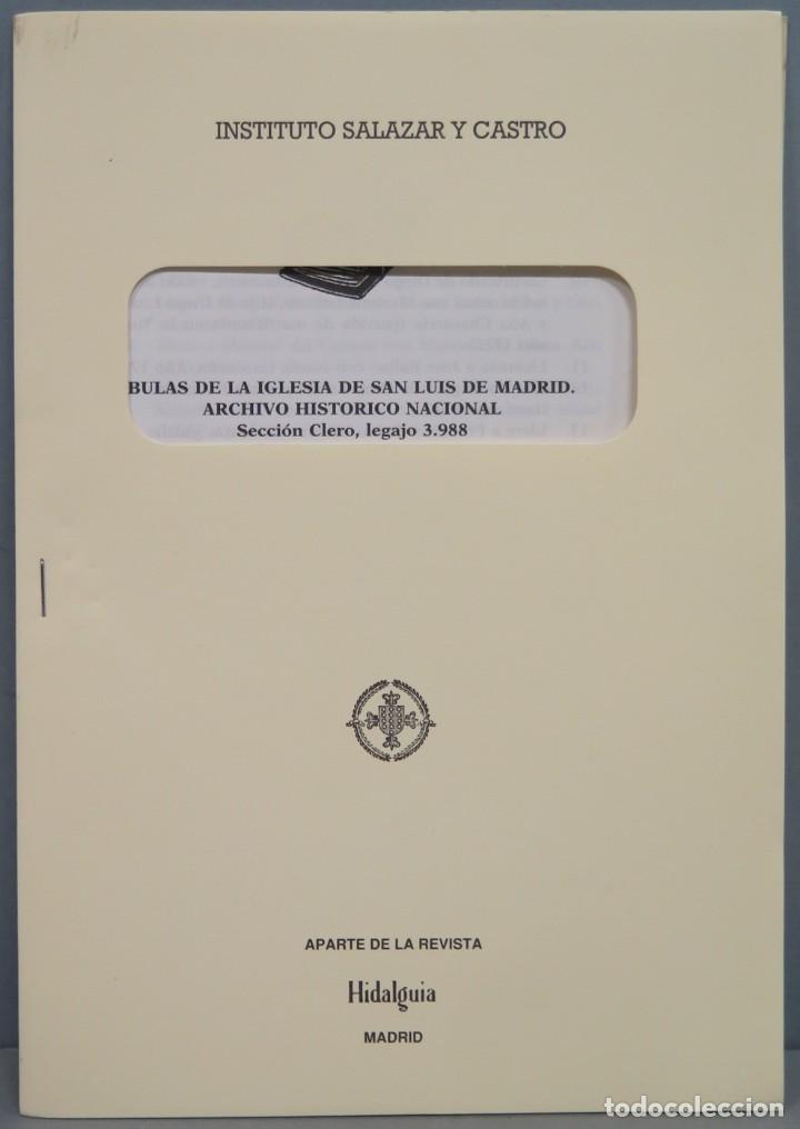 Second hand books: BULAS DE LA IGLESIA DE SAN LUIS DE MADRID. A.H.N. SECCION CLERO, LEGAJO 3988