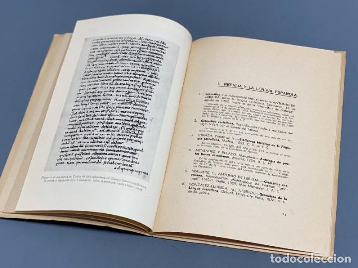 Libros de segunda mano: CAT&Aacute;LOGO EXPOSICI&Oacute;N DEL LIBRO NEBRISENSE - SEVILLA 1946 - Foto 3